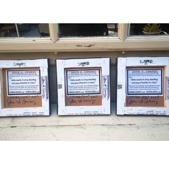 Tribal Cats (3 Panels) Original Art Giclee Canvas Wrap Prints - Picture 9 of 9